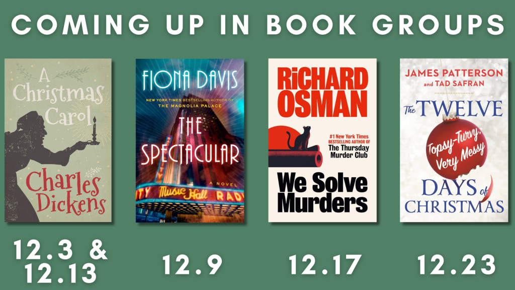 Coming up in Book Groups